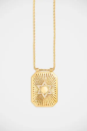 MARIE LICHTENBERG | 18K GOLD STAR SCAPULAR NECKLACE