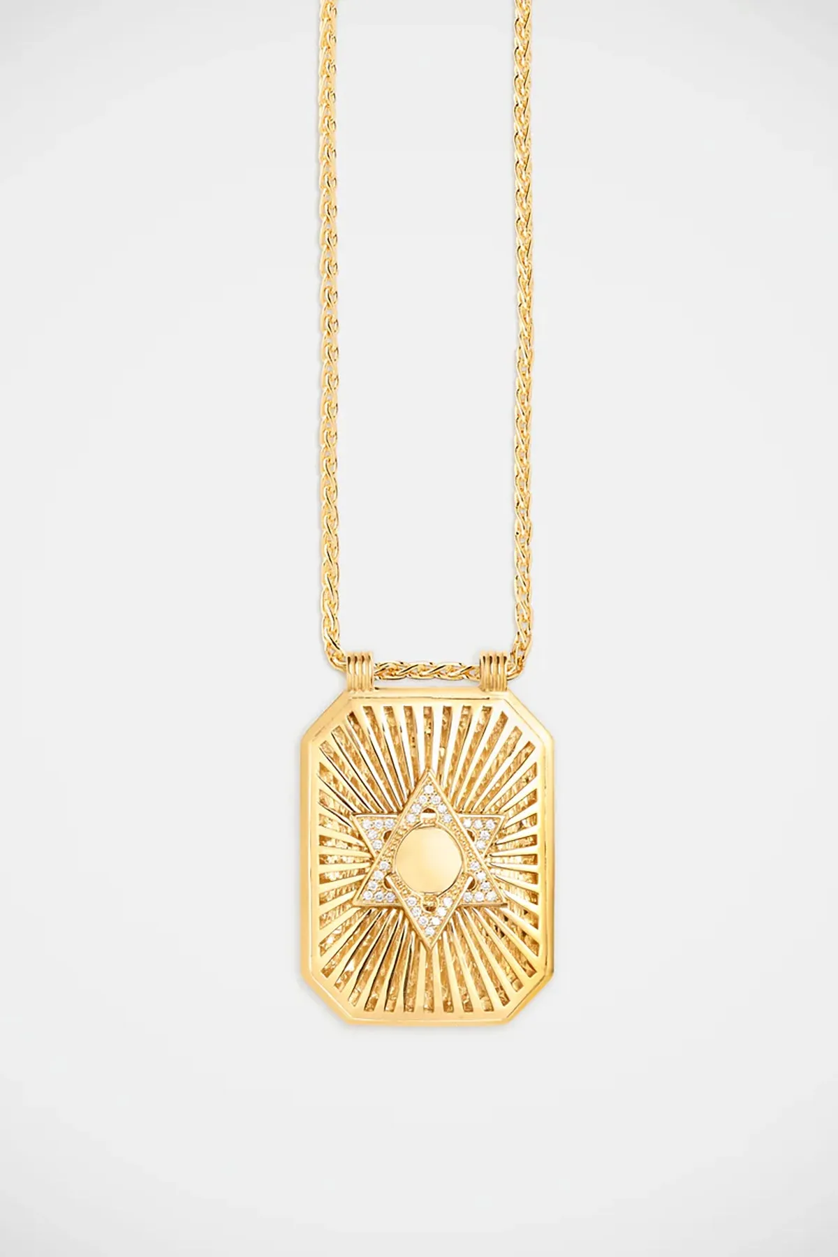 MARIE LICHTENBERG | 18K GOLD STAR SCAPULAR NECKLACE