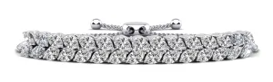 Marquise Dreams Adjustable Diamond Bracelet with 3.74 ct.(finished) 4x2mm