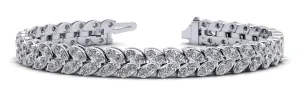 Marquise Illusion Diamond Tennis Diamond Bracelet with 11.76 ct.(finished) 3mm