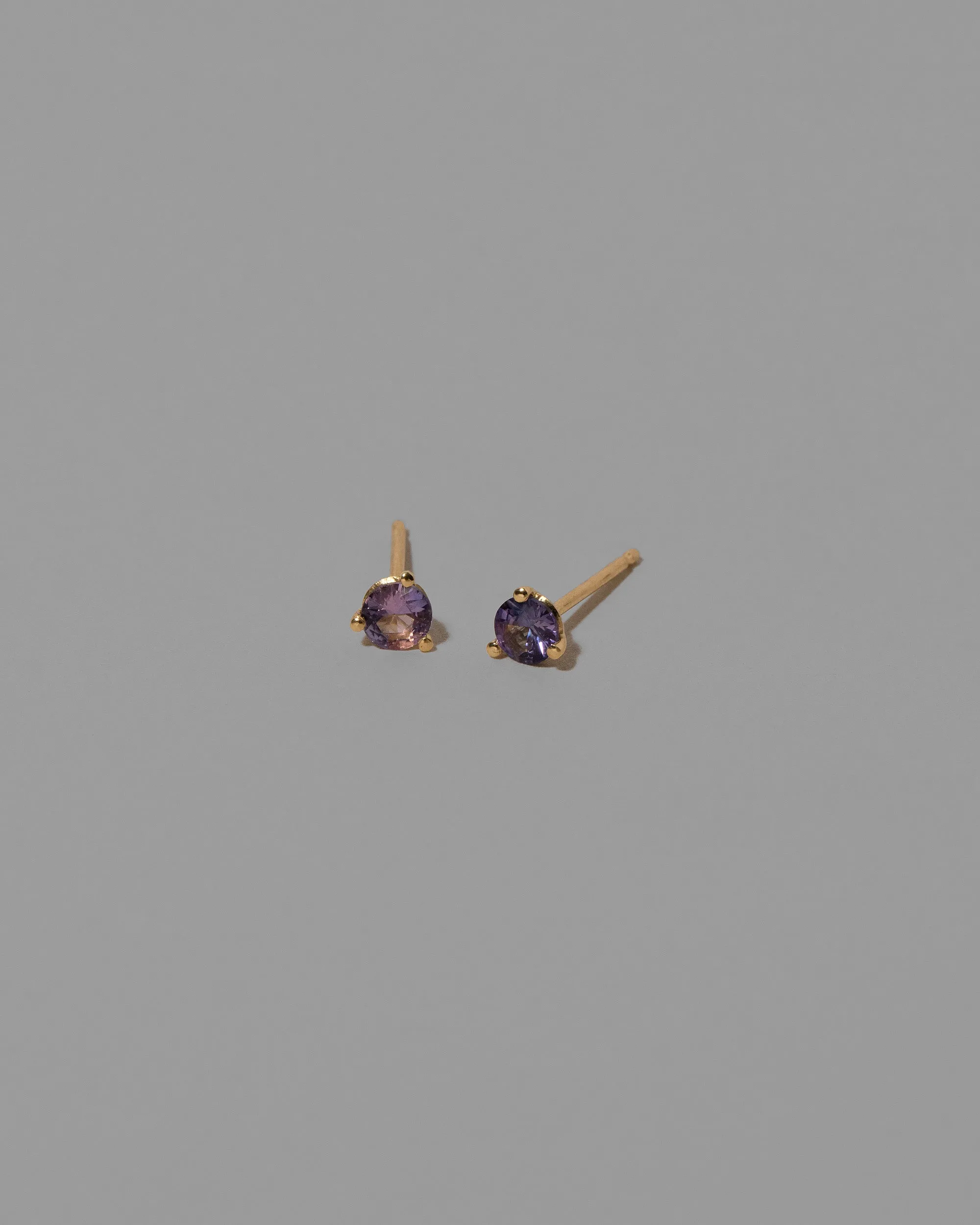 Martini Stud Earrings - Lavender Sapphire