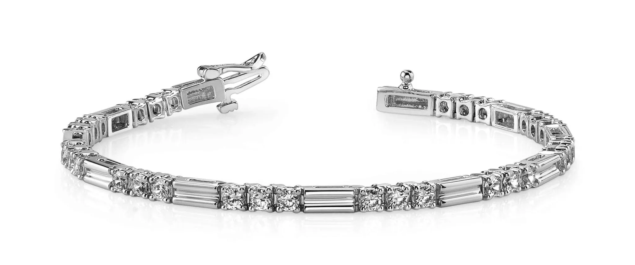 Memento Triple Diamond And Link Diamond Bracelet with 2.25 ct.(finished) 2.75mm