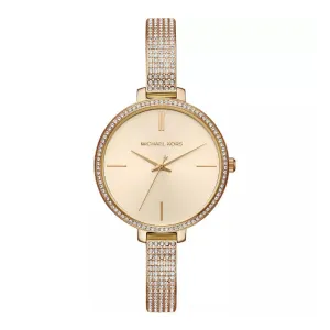 Michael Kors Jaryn Gold Stainless Steel Gold Dial Quartz Watch for Ladies - MK3784