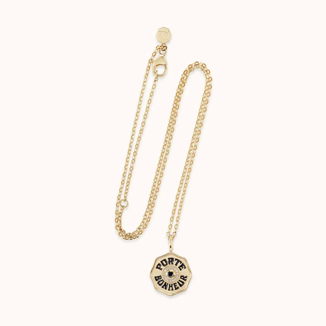 Mini Diamond Halo Porte Bonheur Black Diamond