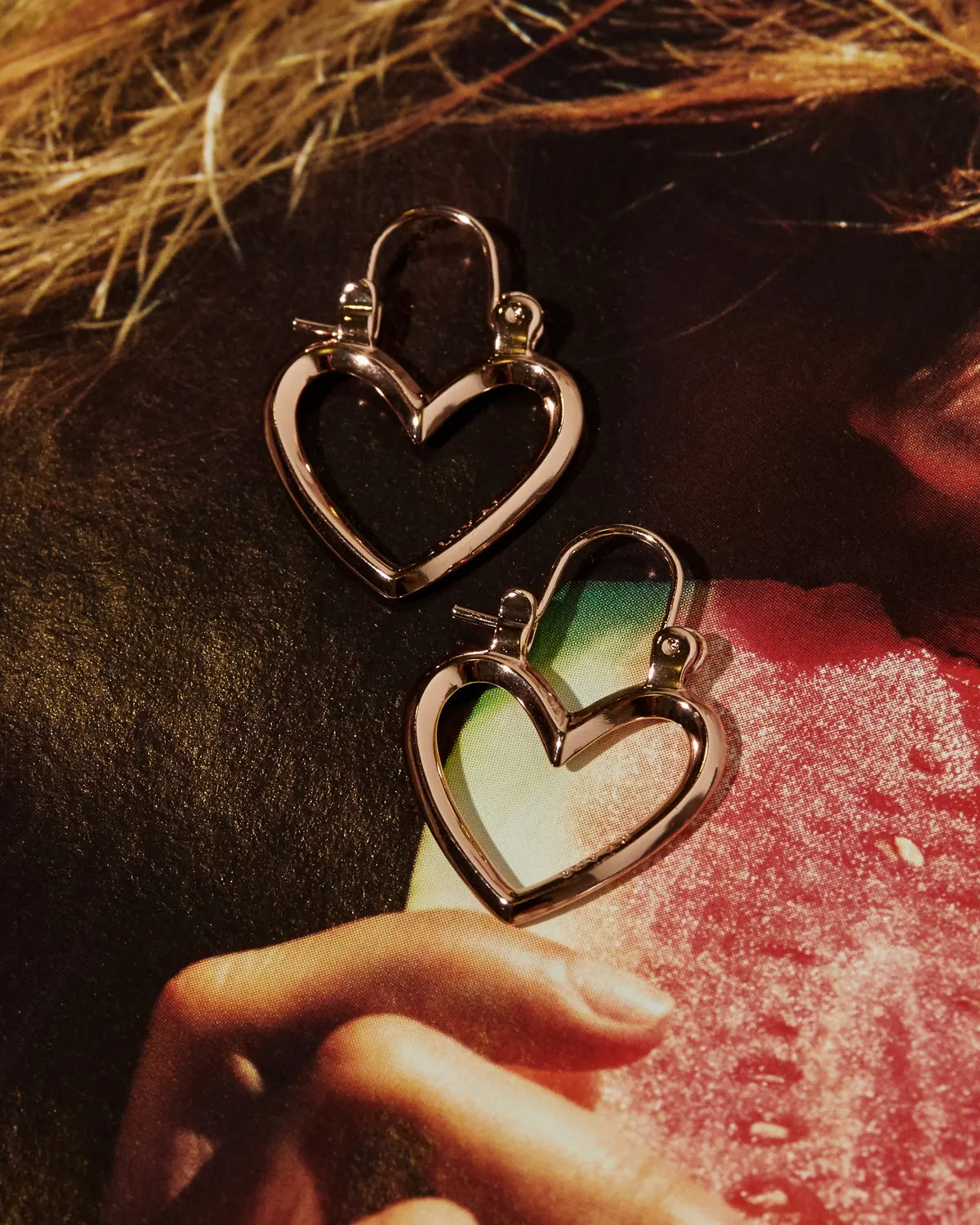 Mini Heartbreaker Hoops- Rose Gold