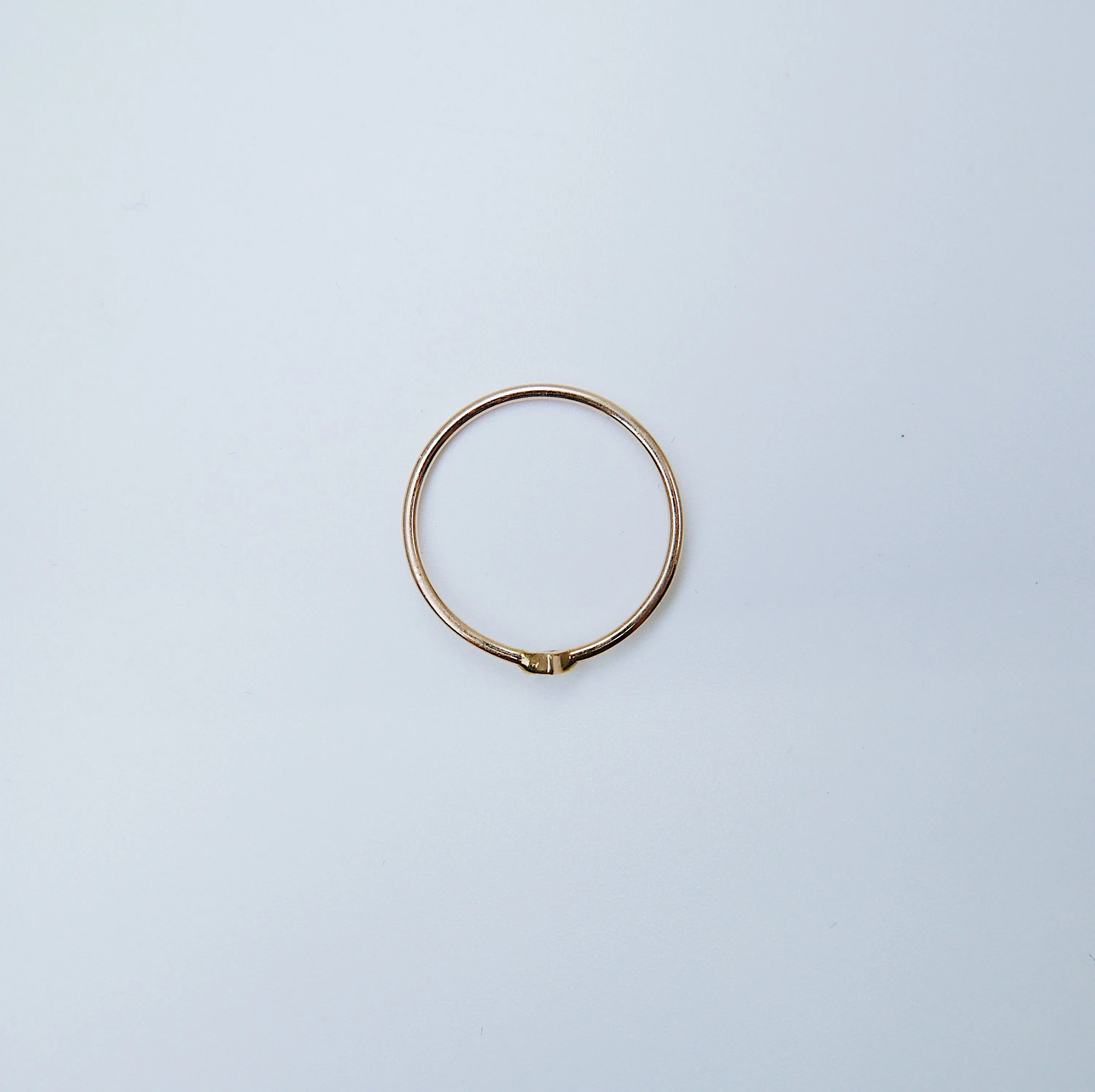Mini Square Bezel Diamond Ring