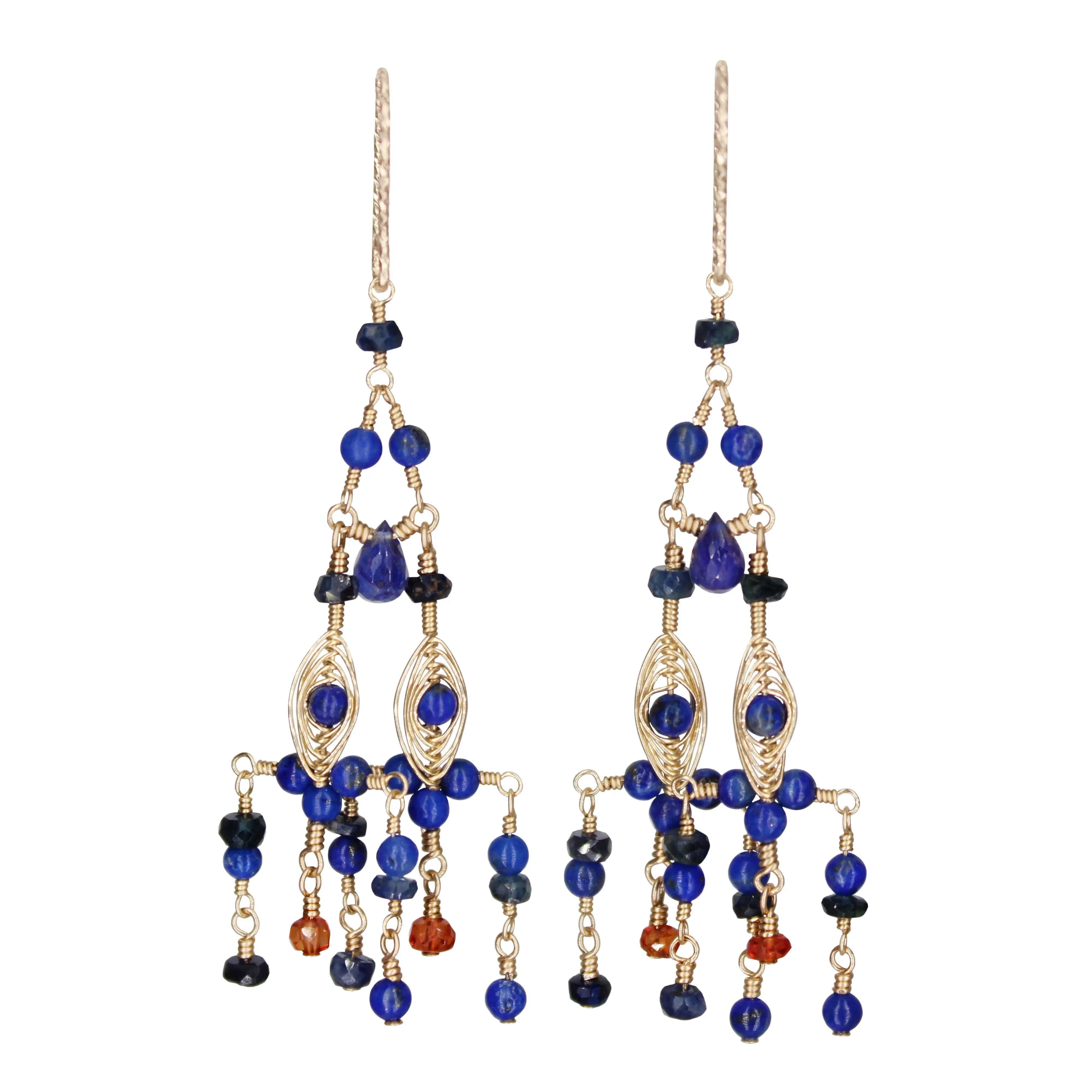 Mini Waterfall Sapphire Earring