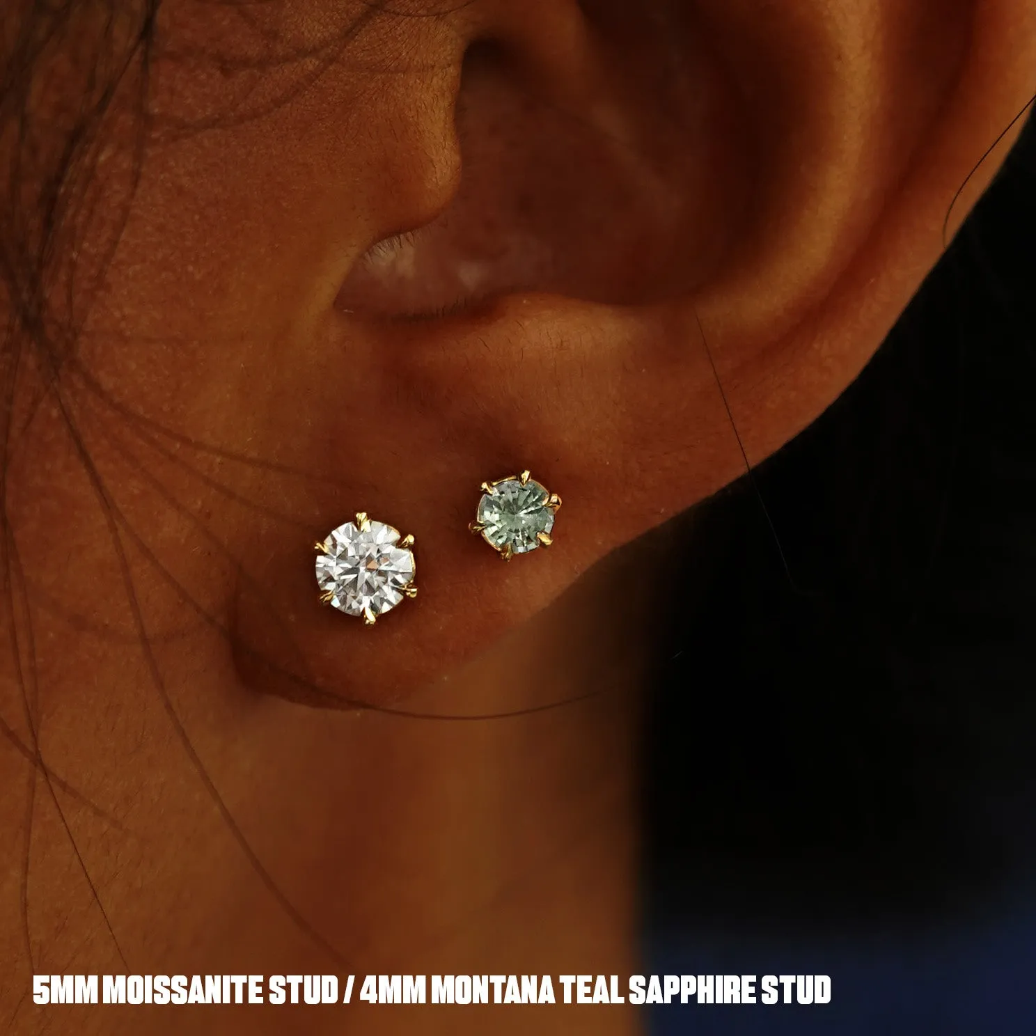 Montana Teal Sapphire Earring