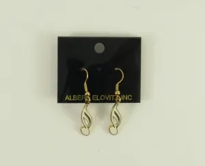 Musical Earrings Hoops - Sixteenth Notes - Discontinued