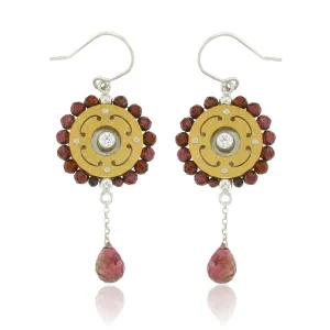 Mysterium Collection Vermeil Garnet Earrings