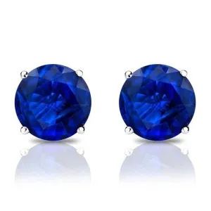 Natural sapphire stud earrings