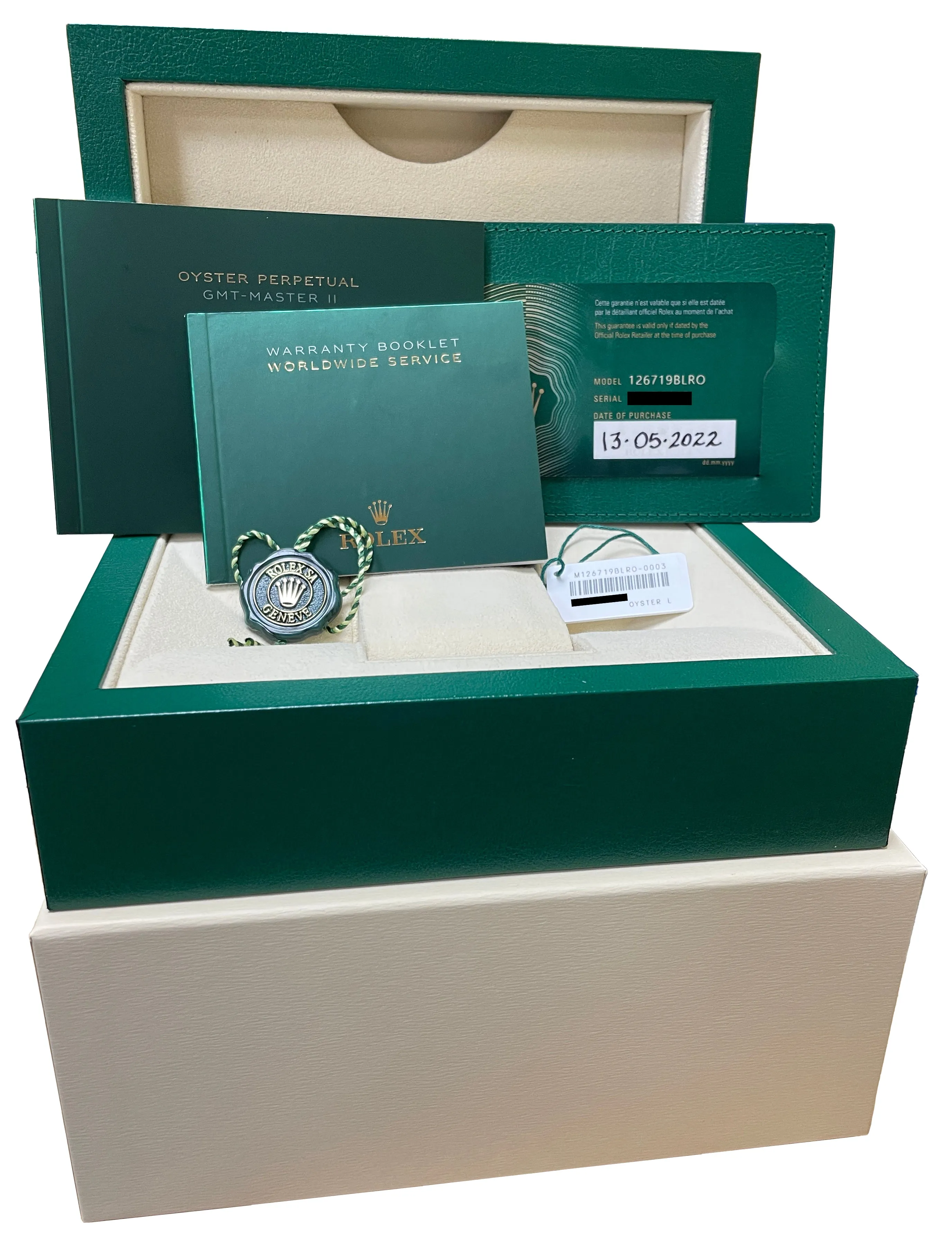 NEW 2022 Rolex GMT-Master II Pepsi BLUE DIAL 18K White Gold Watch 126719 BLRO