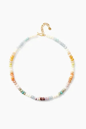 NG-14657LQ- multi mix grand puka necklace