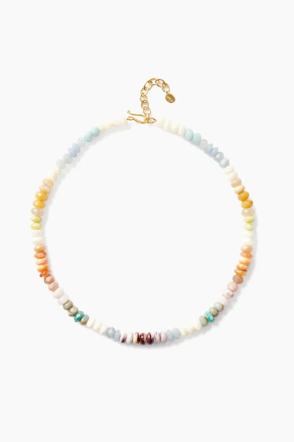 NG-14657LQ- multi mix grand puka necklace