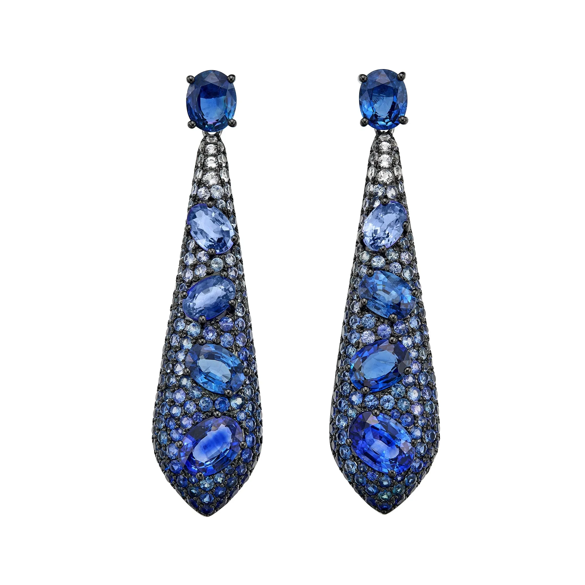 Nyx Statement Blue Sapphire Earrings