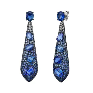 Nyx Statement Blue Sapphire Earrings