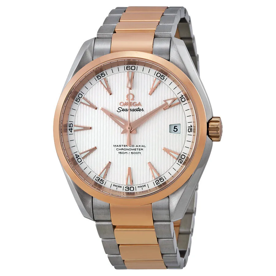 Omega Aqua Terra  Automatic  Silver Dial Steel and 18kt Rose Gold Men's Watch 23120422102001