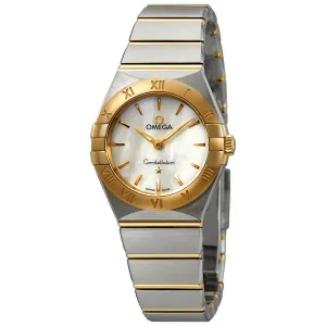 Omega Constellation White Mother of Pearl Dial Ladies Steel and 18kt Yellow Gold Ladies Watch 131.20.25.60.05.002