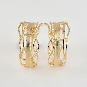 Omega Gold Edge Hoops
