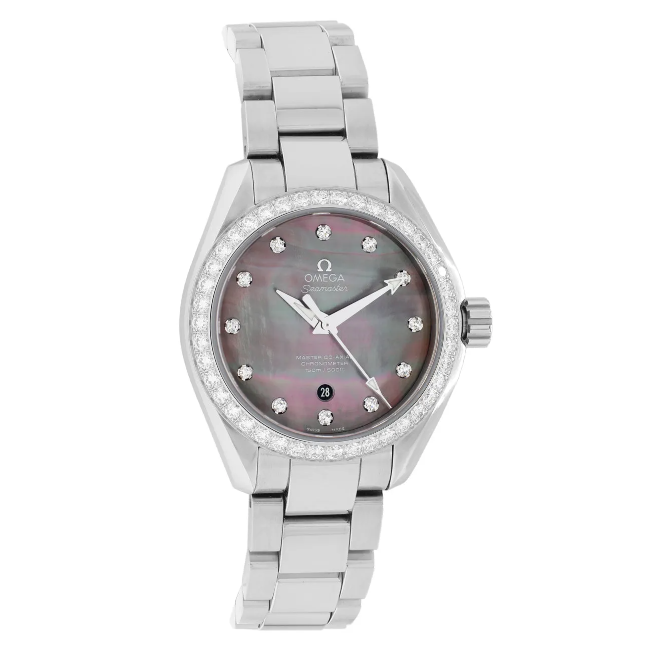Omega Stainless Steel Diamond Seamaster Aqua Terra 231.15.34.20.57.001