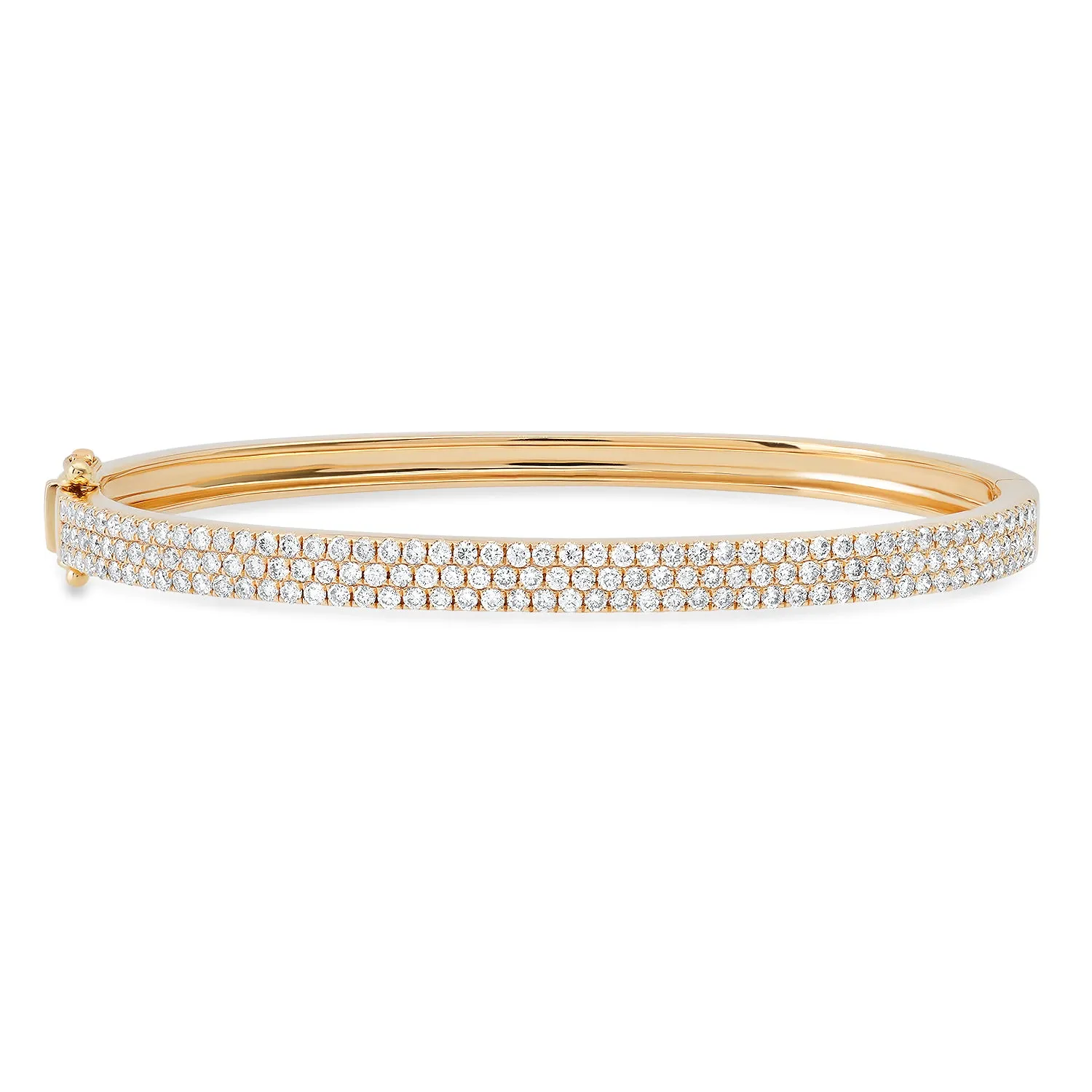 One & Only Three Row Diamond Bracelet
