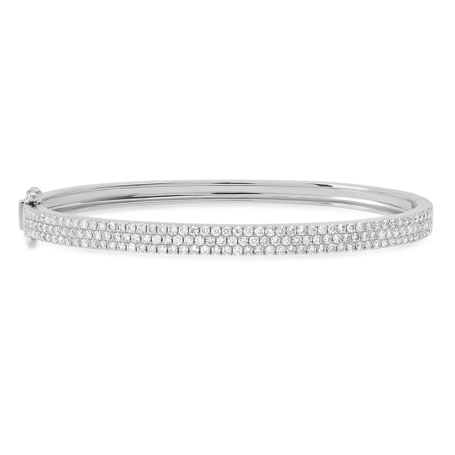 One & Only Three Row Diamond Bracelet