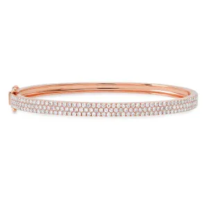 One & Only Three Row Diamond Bracelet