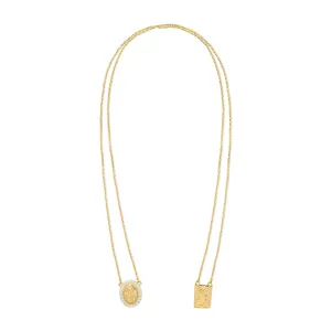 Oval And Rectangular Escapularia with Diamonds