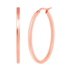 Oval Hoop Earrings