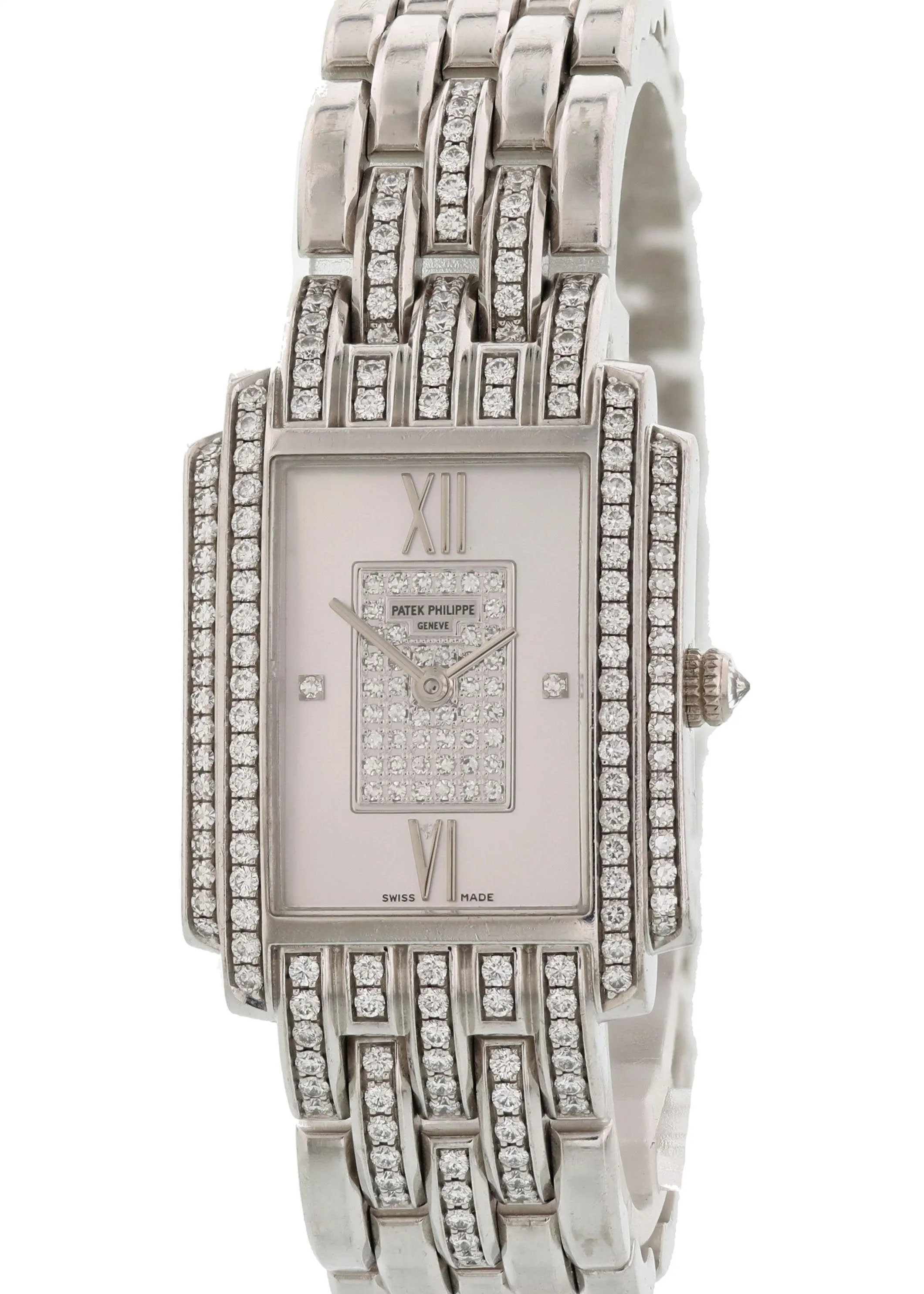 Patek Philippe Gondolo 4825/120G-001 18K White Gold Ladies Watch Original Papers