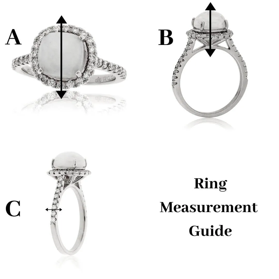 Peacock Blue-Green Sapphire Bezel Style Ring