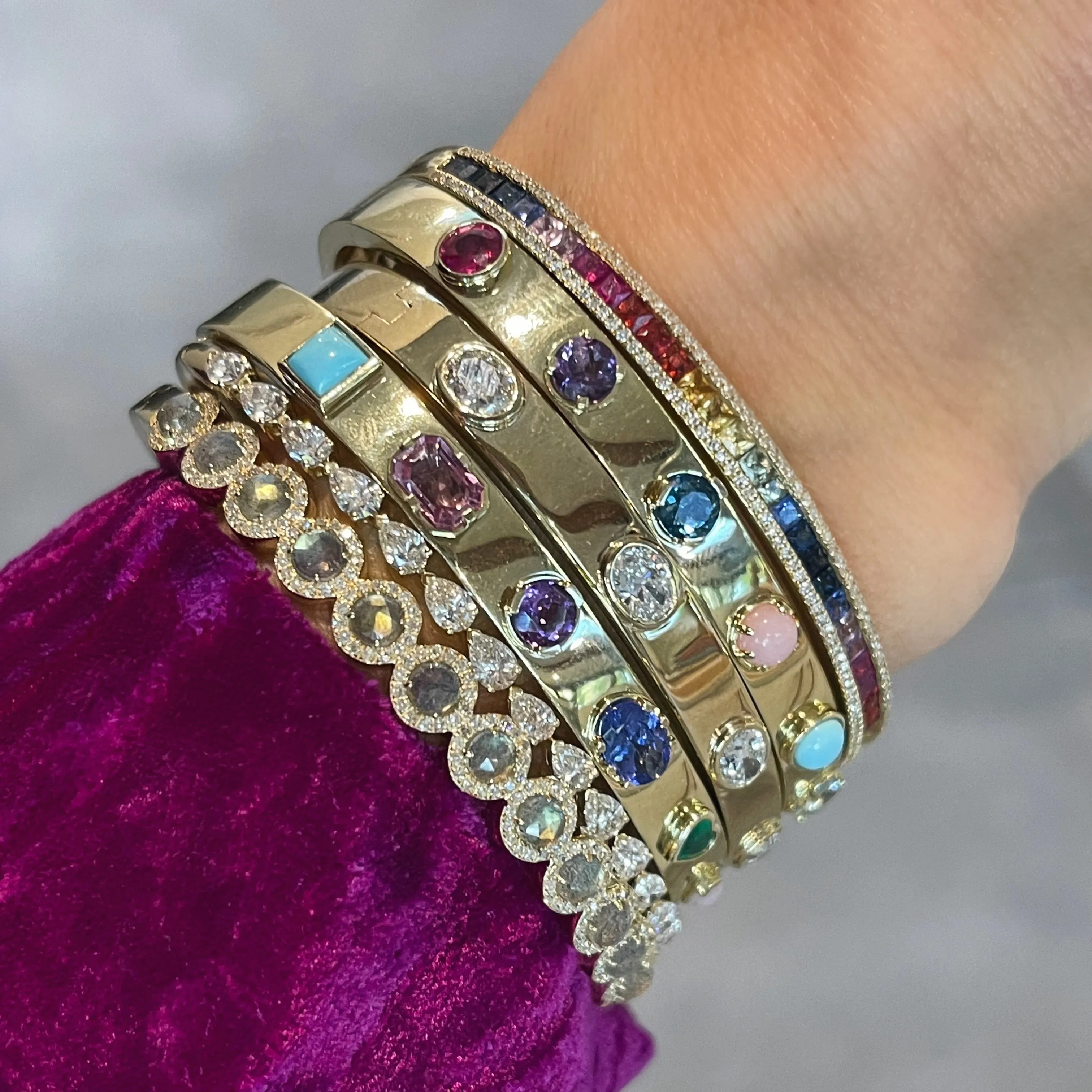 Pear Shape Diamond Bracelet