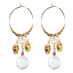 Perla Hoop Earrings