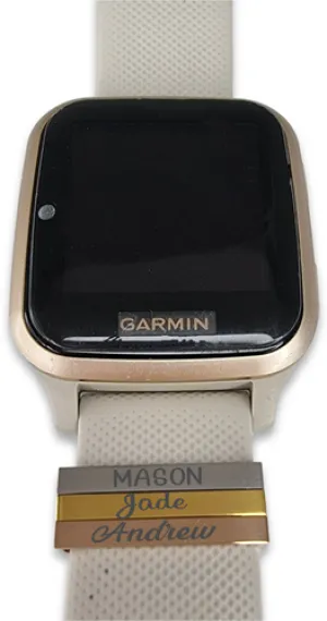 Personalized Gold Plated SS Watch/Strap Slider 20mm