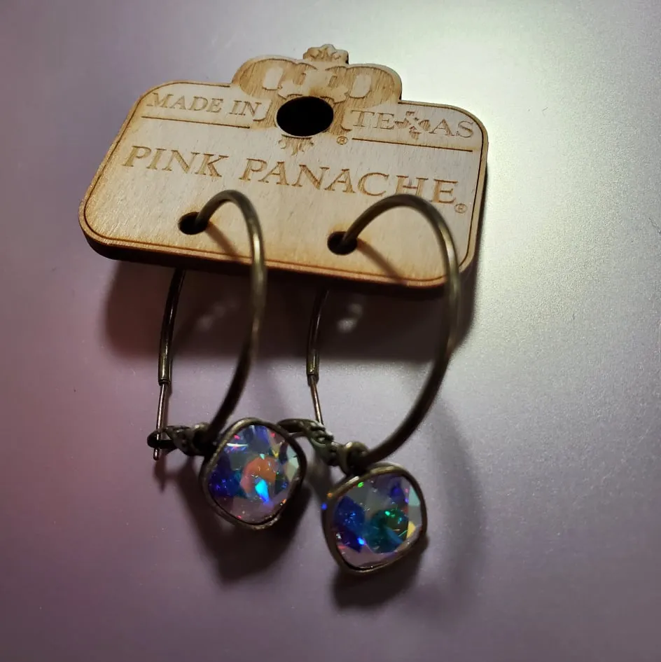 Pink Panache 10mm Bronze hoop earrings