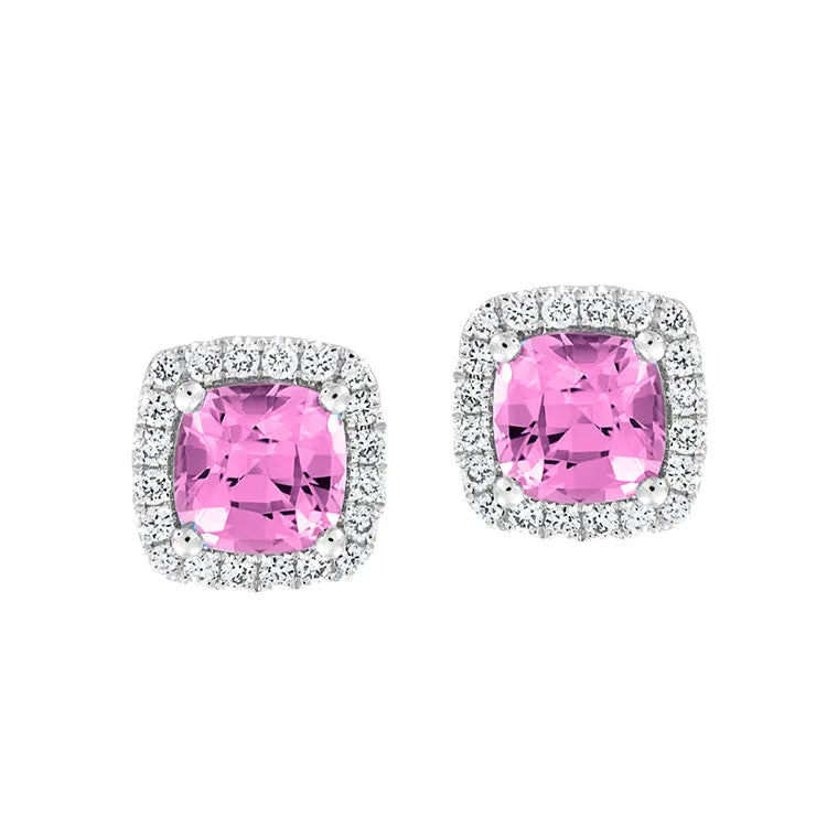 Pink Sapphire Earrings