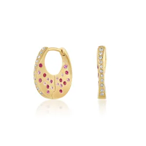 Pink Scatter Set Earrings