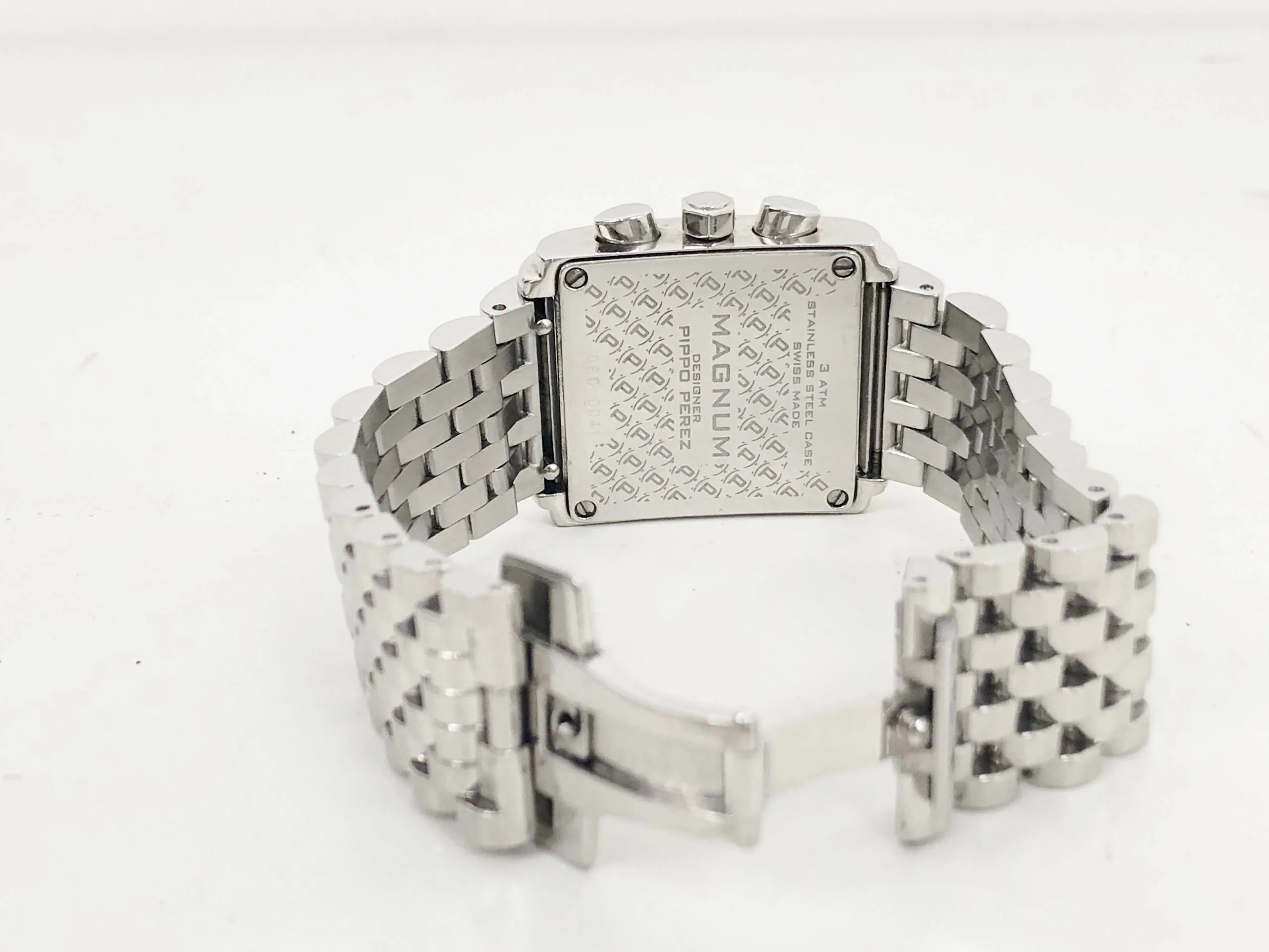 Pippo Diamond Magnum Watch With Twelve Bands