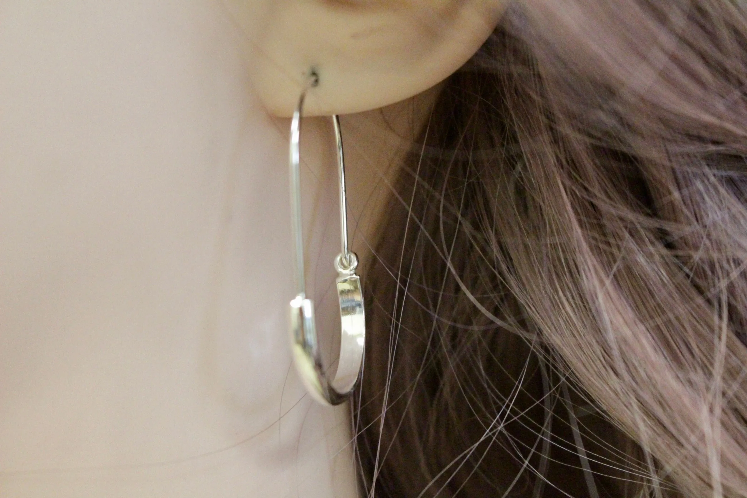 Plain Sterling Silver Hoops