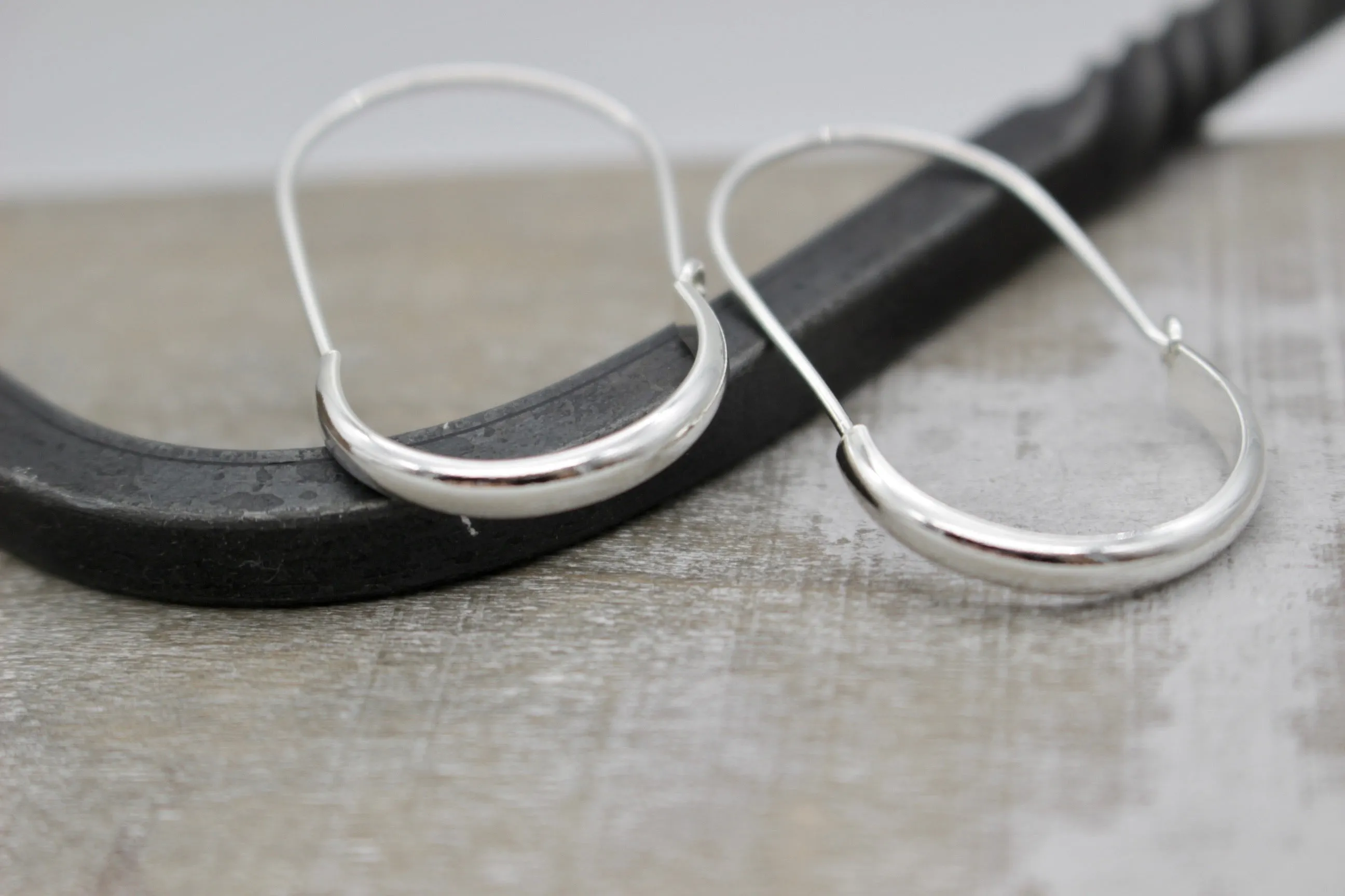 Plain Sterling Silver Hoops
