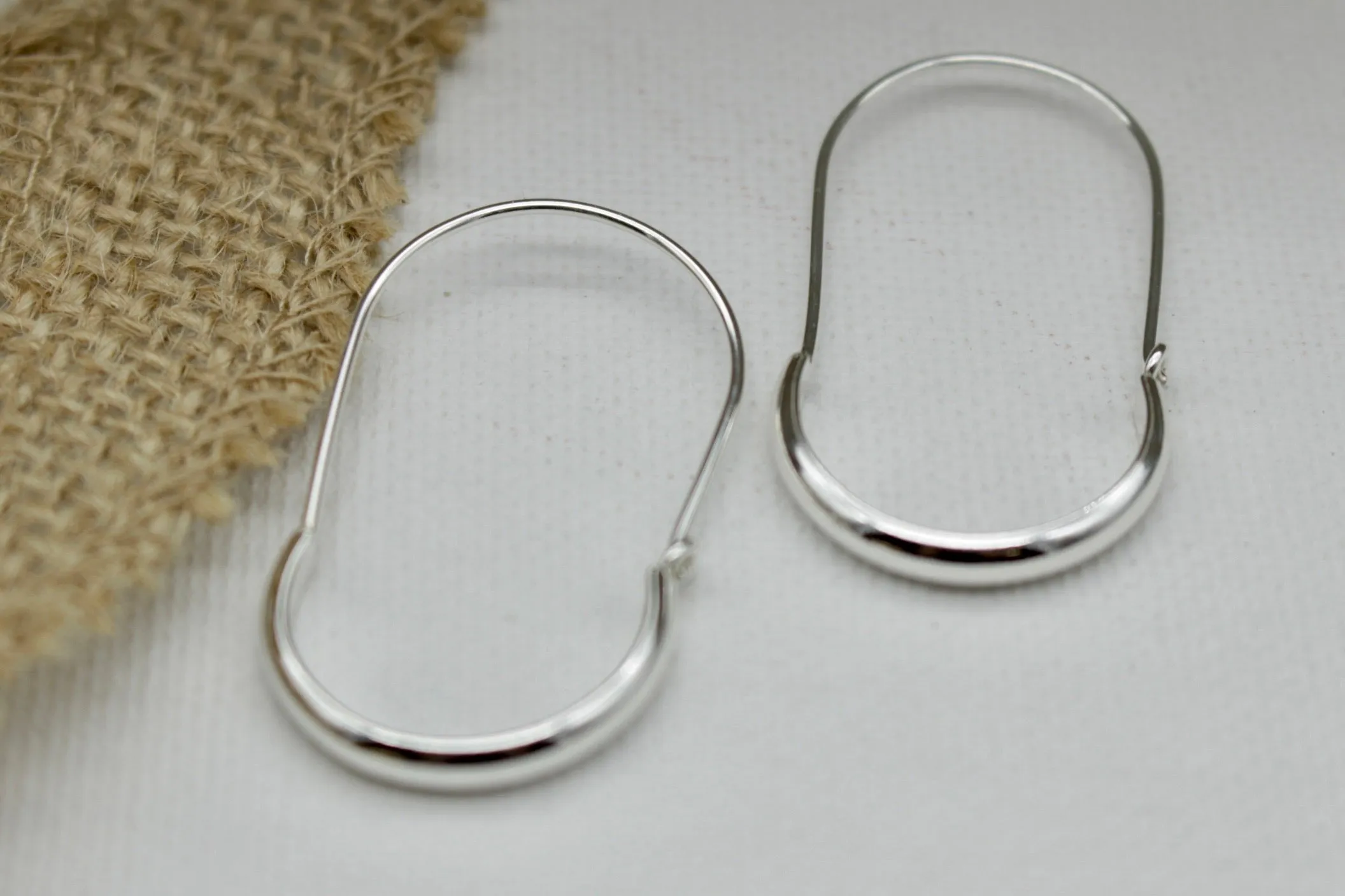 Plain Sterling Silver Hoops
