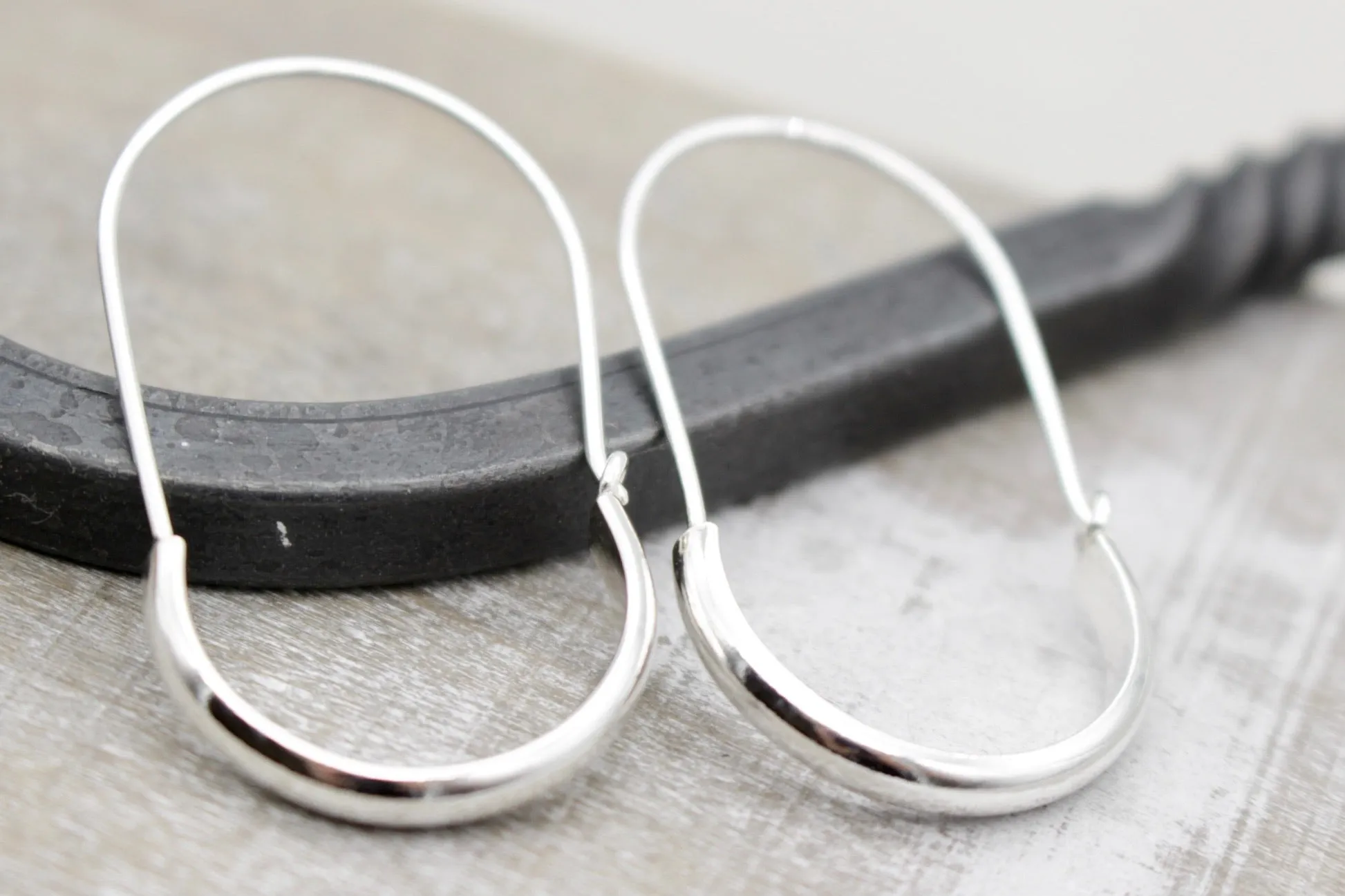Plain Sterling Silver Hoops