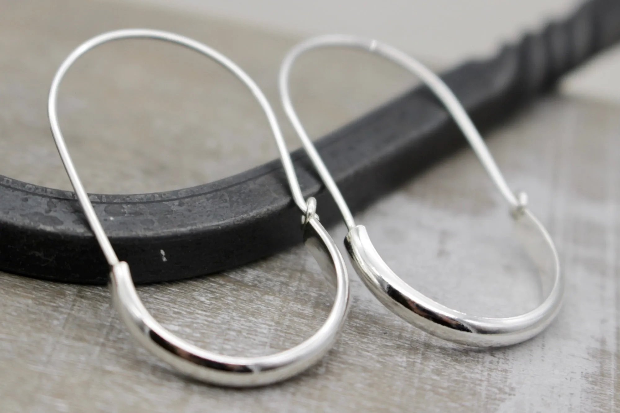 Plain Sterling Silver Hoops