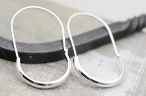 Plain Sterling Silver Hoops