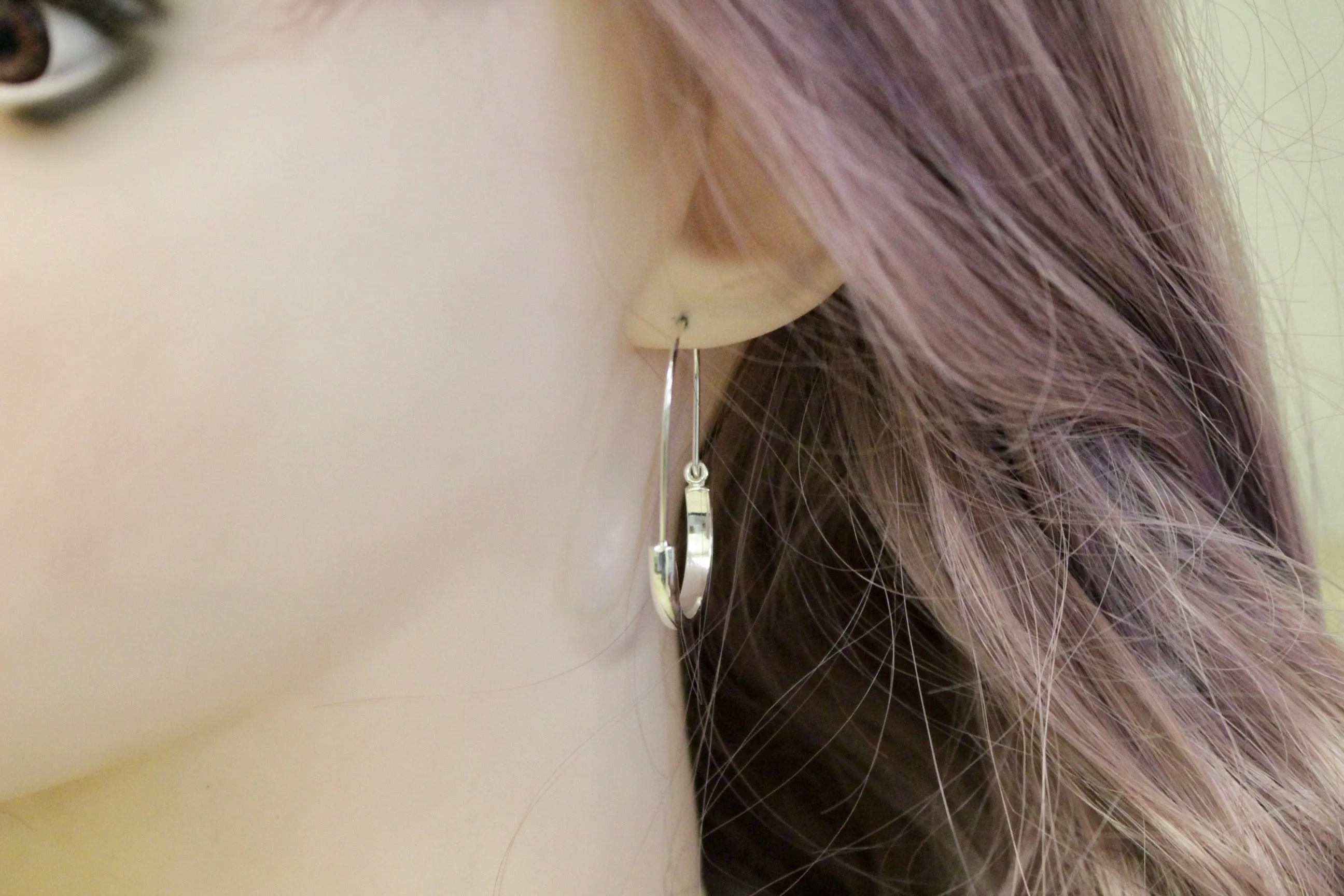 Plain Sterling Silver Hoops