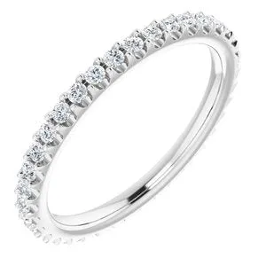 Platinum 1/3 CTW Diamond Eternity Band Size 8.5