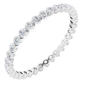 Platinum 3/8 CTW Diamond Eternity Band Size 7