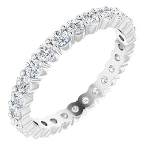 Platinum 7/8 CTW Diamond Eternity Band Size 7