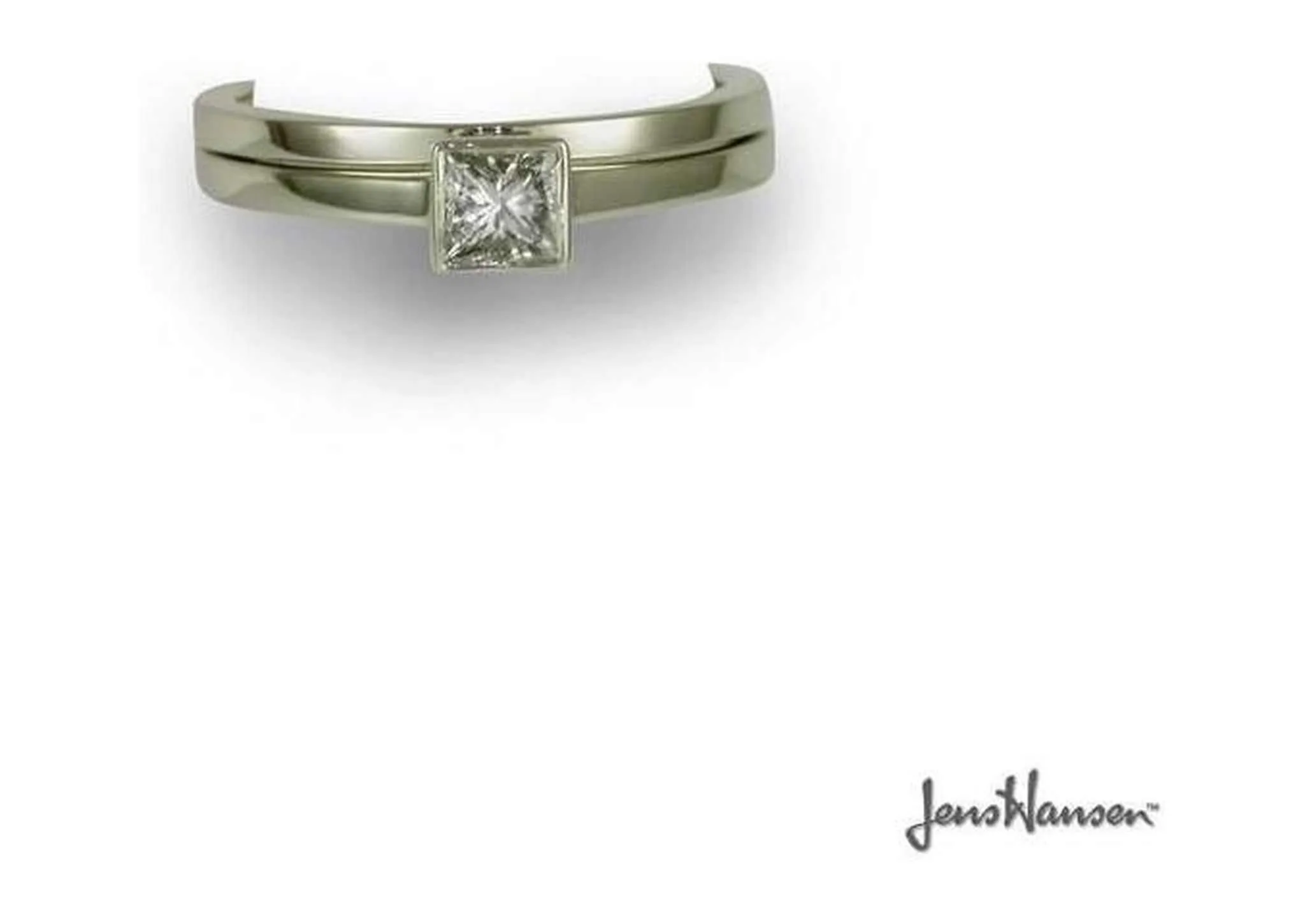 Platinum & Diamond Solitaire Ring Set