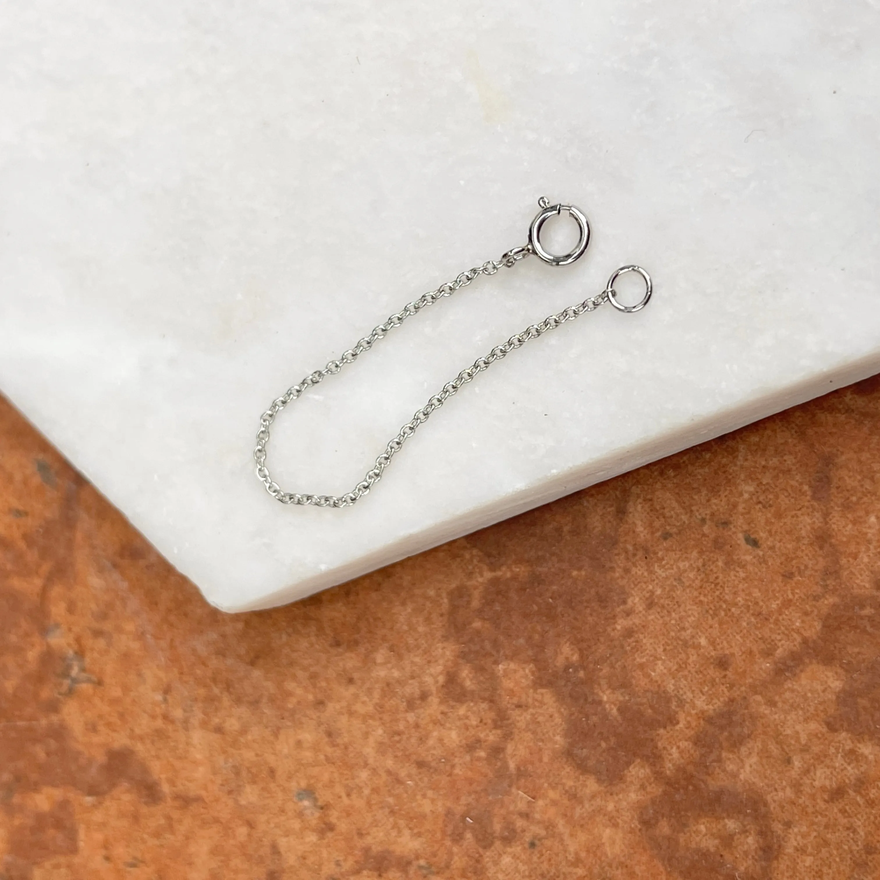 Platinum Cable Chain Necklace Extender